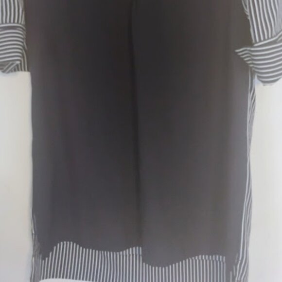 LOFT Petites Striped Sleeve Contrast Dress in Size Small - Picture 2 of 7